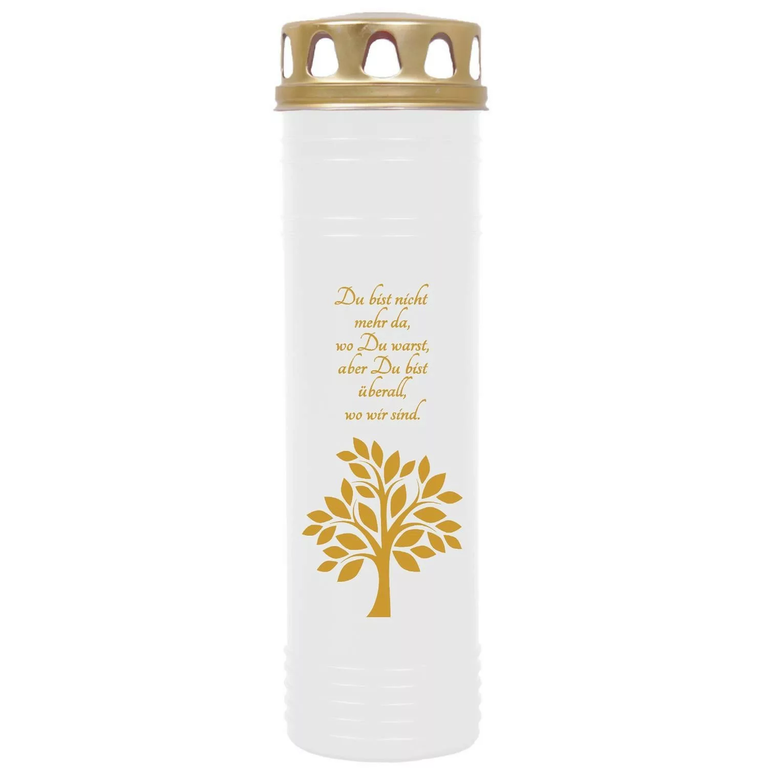 HS Candle Grabkerzen 4er Pack & Motiv 7 Tage Baum Gold günstig online kaufen