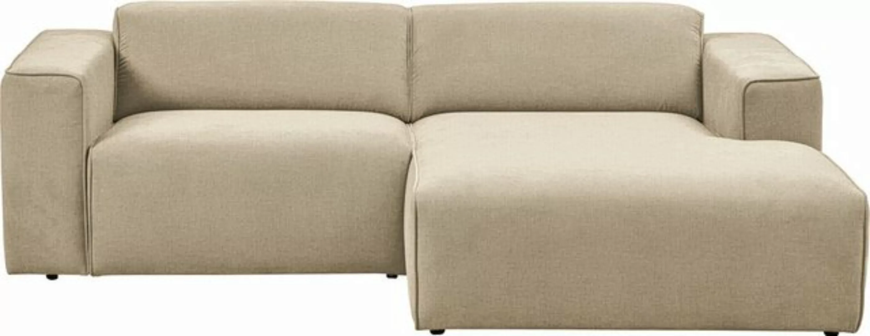 andas Ecksofa "Noord", mit Kedernaht, Breite 234 cm, Cord, Struktur, Websto günstig online kaufen