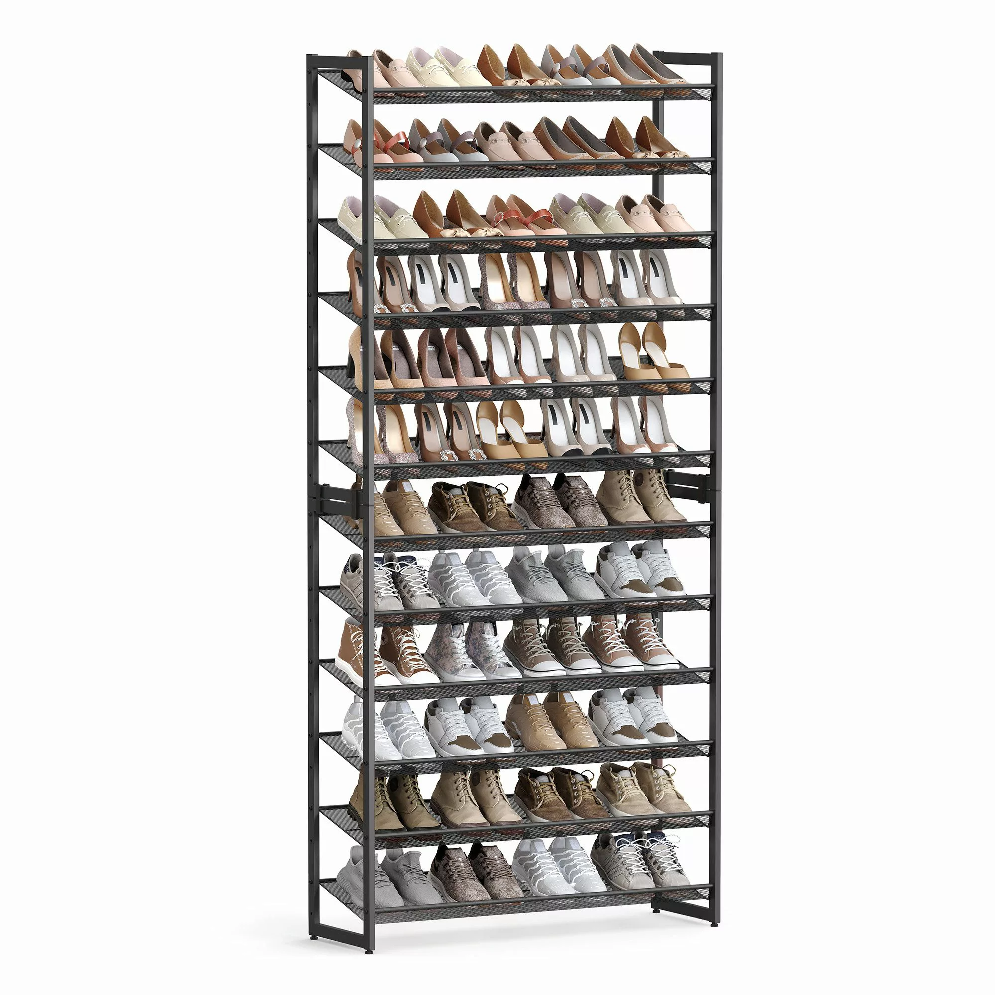 SONGMICS Schuhregal Schuhständern, Schuhschrank 12 Ablagen günstig online kaufen