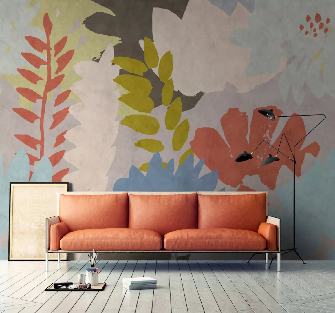 living walls Fototapete »Walls by Patel Floral Collage 3«, Vlies, Wand, Sch günstig online kaufen