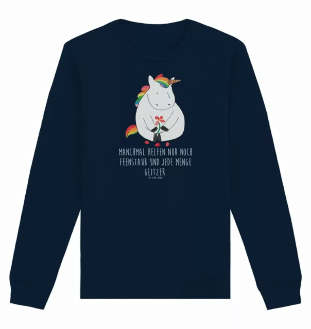 Mr. & Mrs. Panda Longpullover Größe S Einhorn Traurig - French Navy - Gesch günstig online kaufen