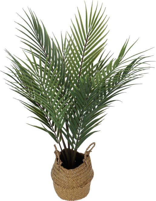 PLANT IN SEAGRASS Kunstpflanze mit Korb 1 Stück Polypropyleen Grün, Braun günstig online kaufen
