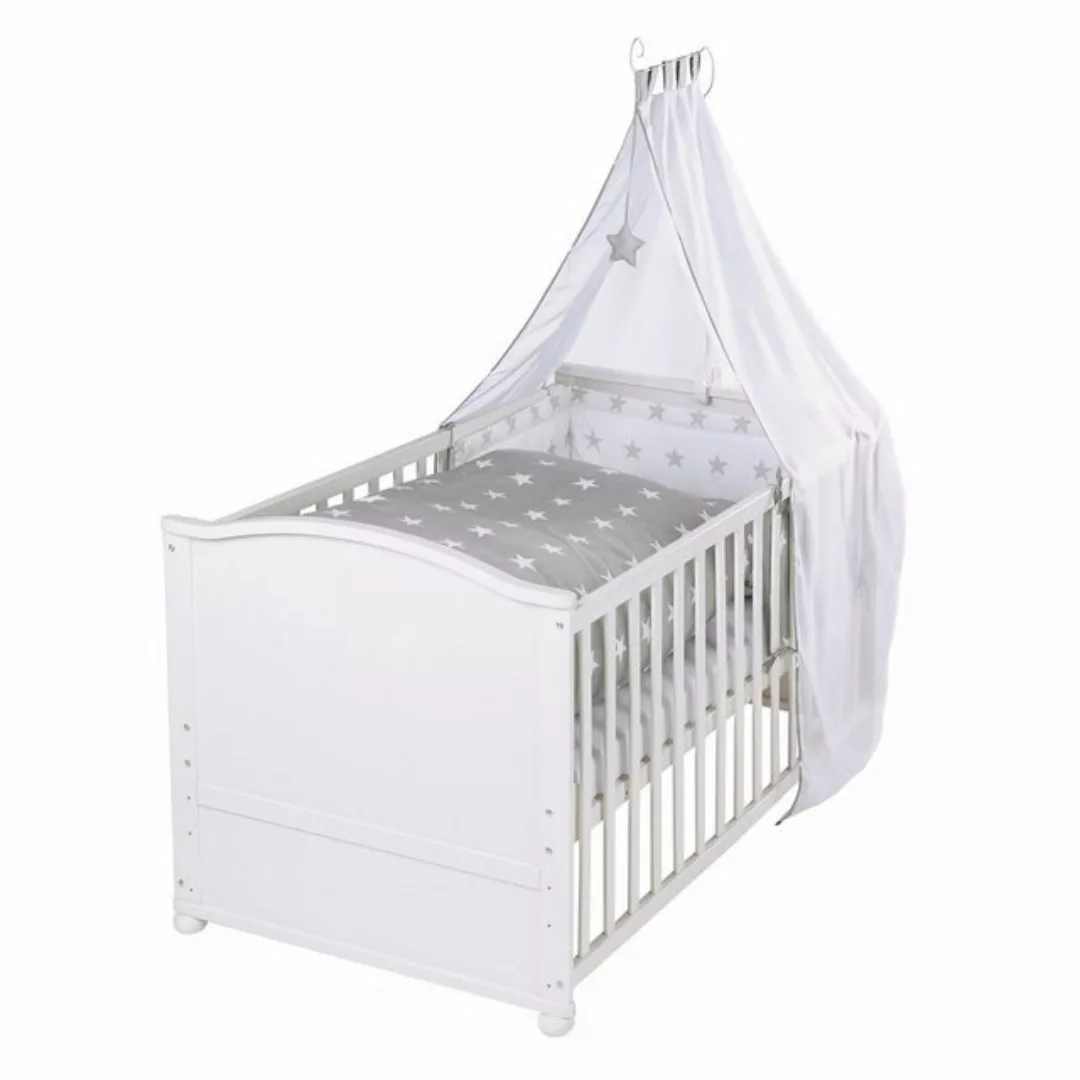 roba® Babybett Little Stars, inkl. Bettwäsche, Himmel, Nest & Matratze günstig online kaufen