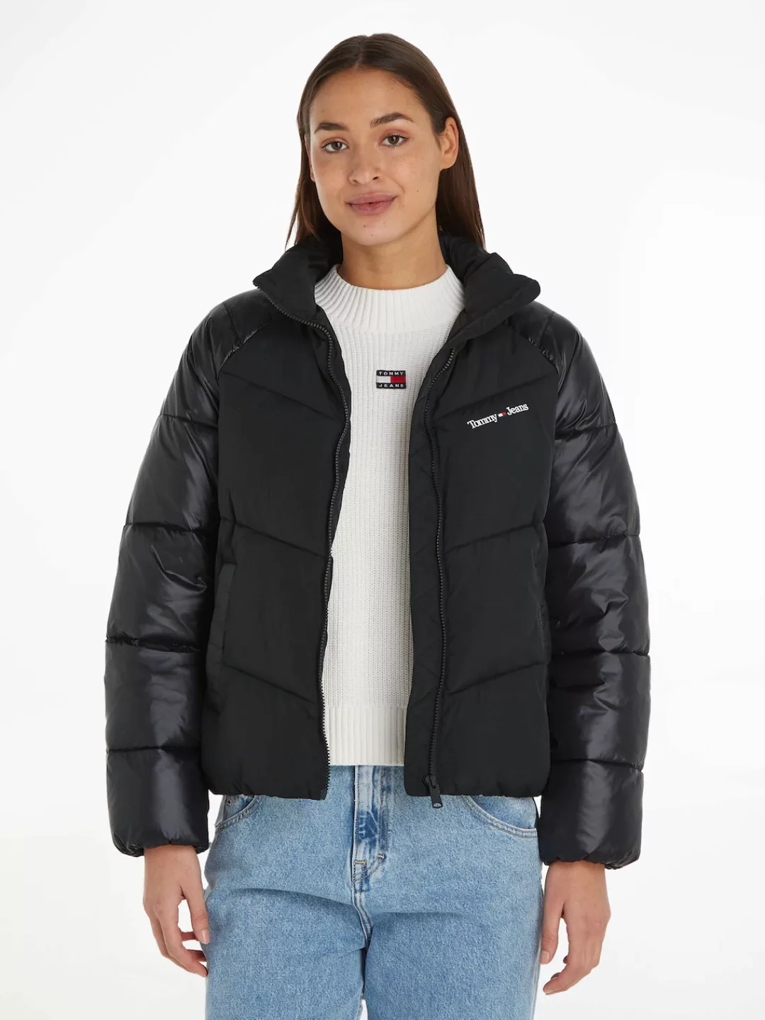 Tommy Jeans Steppjacke TJW TONAL BLOCKING PUFFER mit Tommy Jeans Markenlabe günstig online kaufen