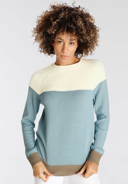 Boysen's Strickpullover in modischem Strick-Mix - NEUE KOLLEKTION günstig online kaufen