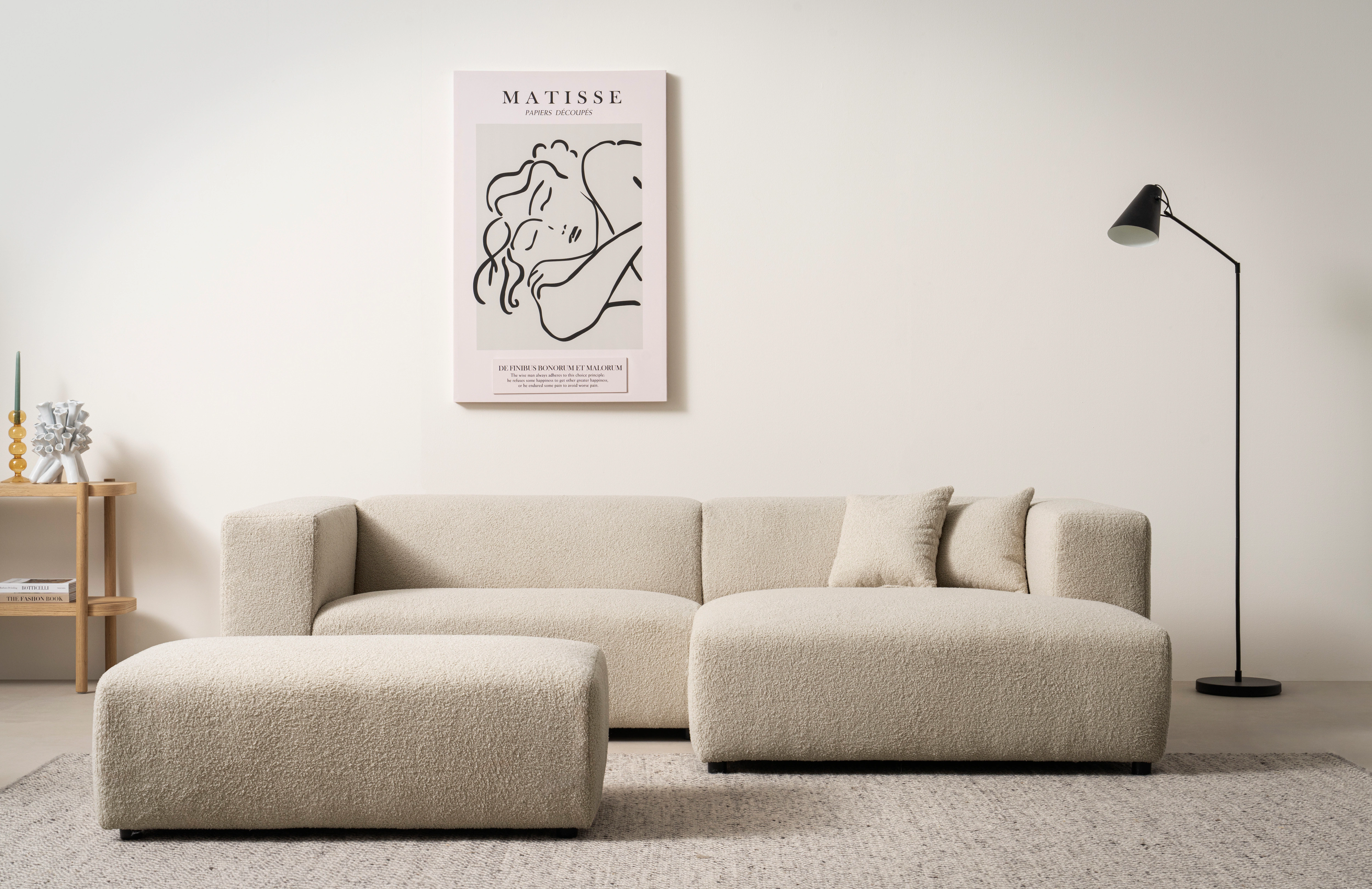 andas Polsterecke "BAKELS, Ecksofa-Set mit Hocker, L-Form mit Schlaffunktio günstig online kaufen