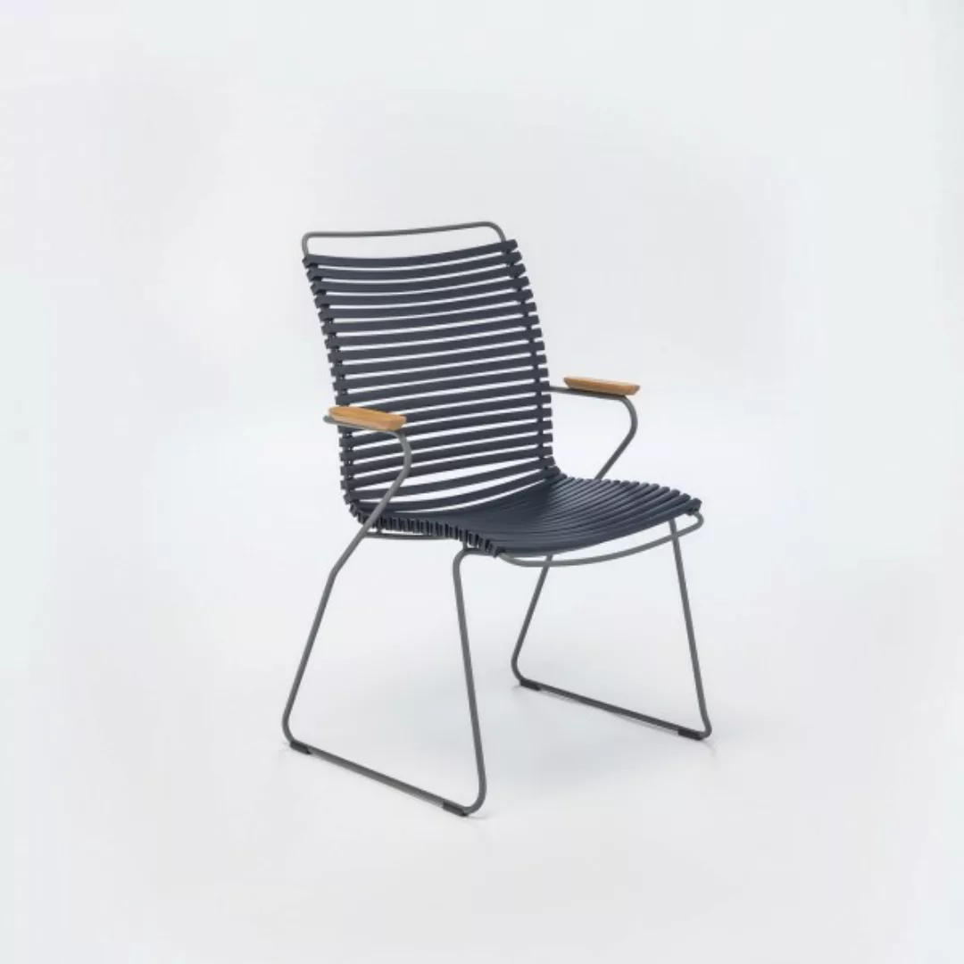Outdoor Stuhl Click hohe Rückenlehne dunkelblau günstig online kaufen