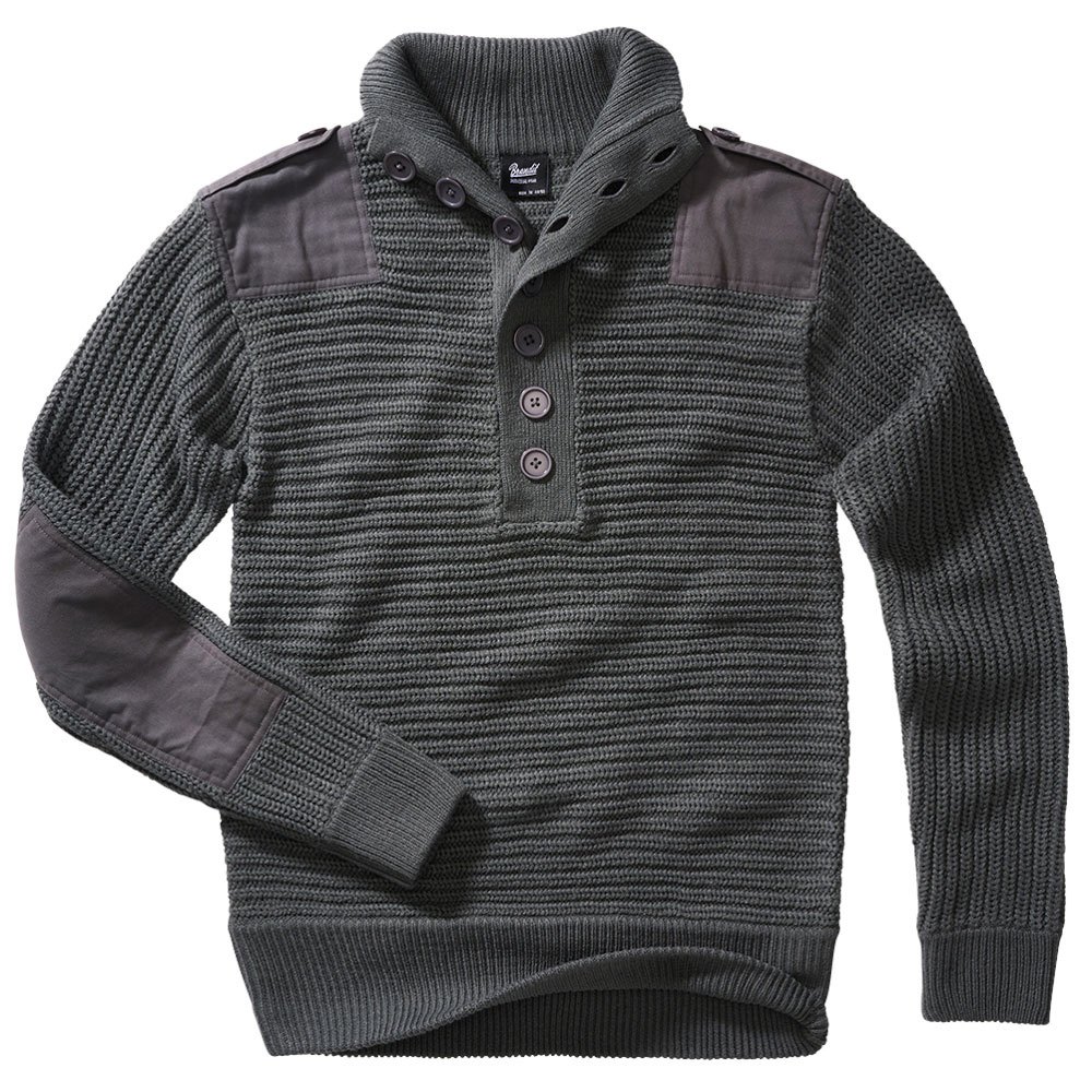 Brandit Alpin Stehkragen Sweater 4XL Anthracite günstig online kaufen