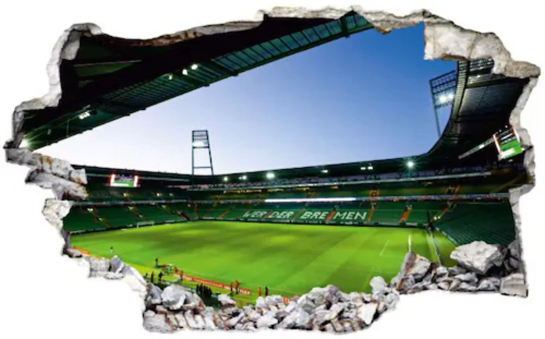 Wall-Art Wandtattoo »Fußball Werder Bremen Logo«, (1 St.), selbstklebend, e günstig online kaufen