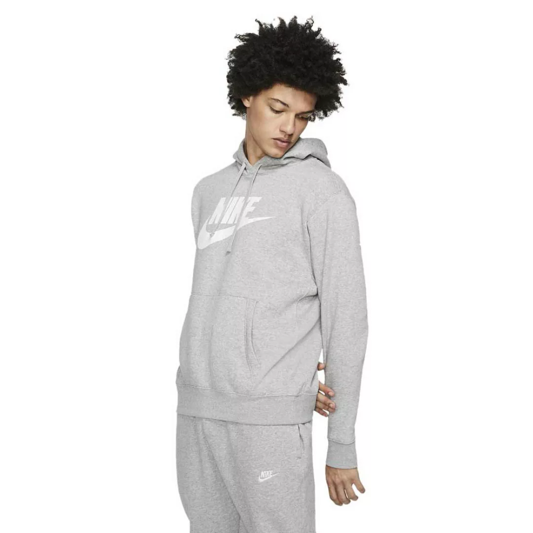 Nike Sportswear Club Graphic Kapuzenpullover L Dark Grey Heather / Matte Si günstig online kaufen