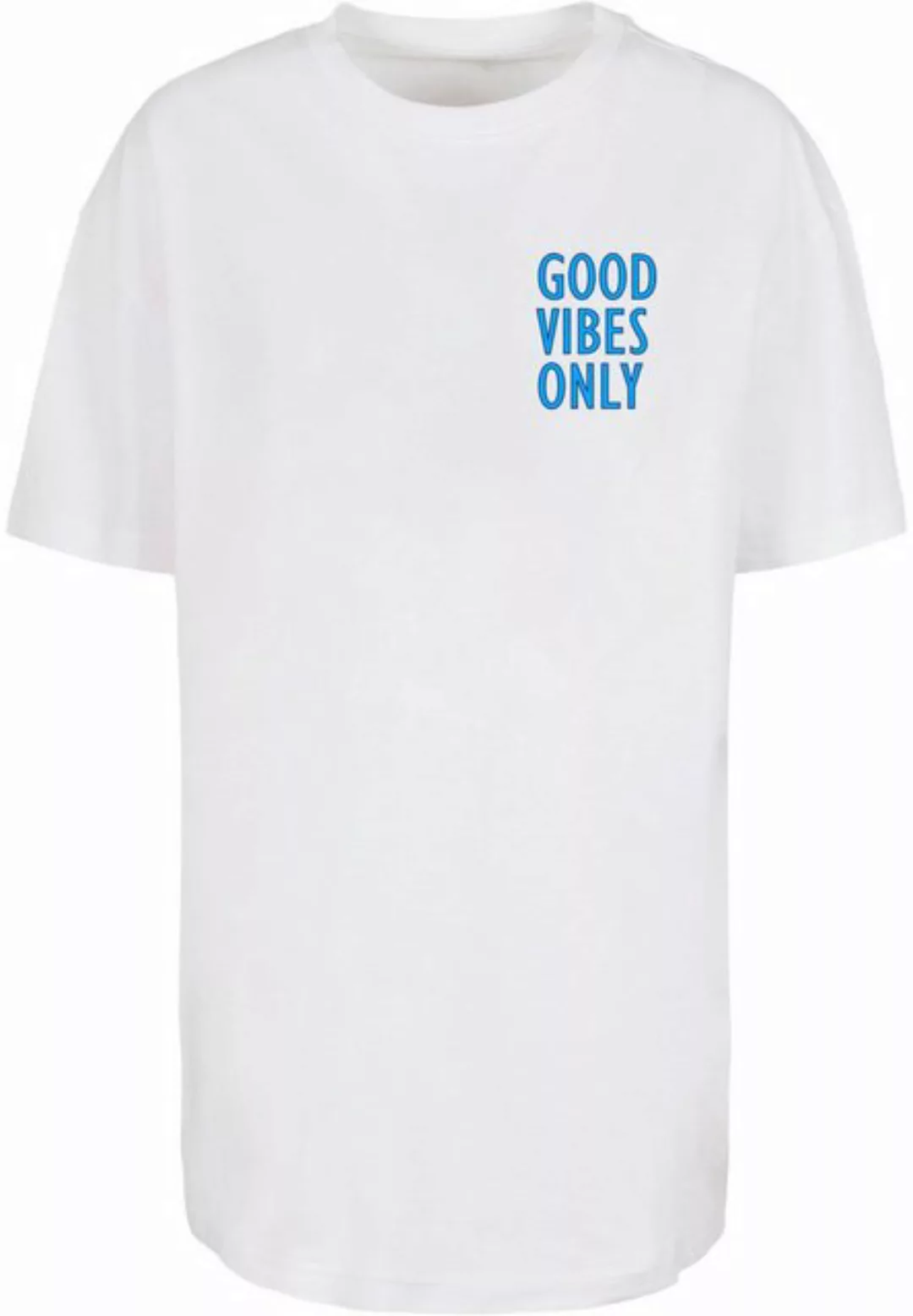 Merchcode T-Shirt Merchcode Damen Ladies Good Vibes Only Oversized Boyfrien günstig online kaufen