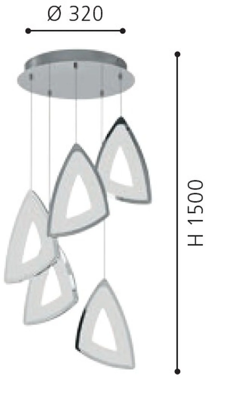 home24 LED-Pendelleuchte Amonde günstig online kaufen