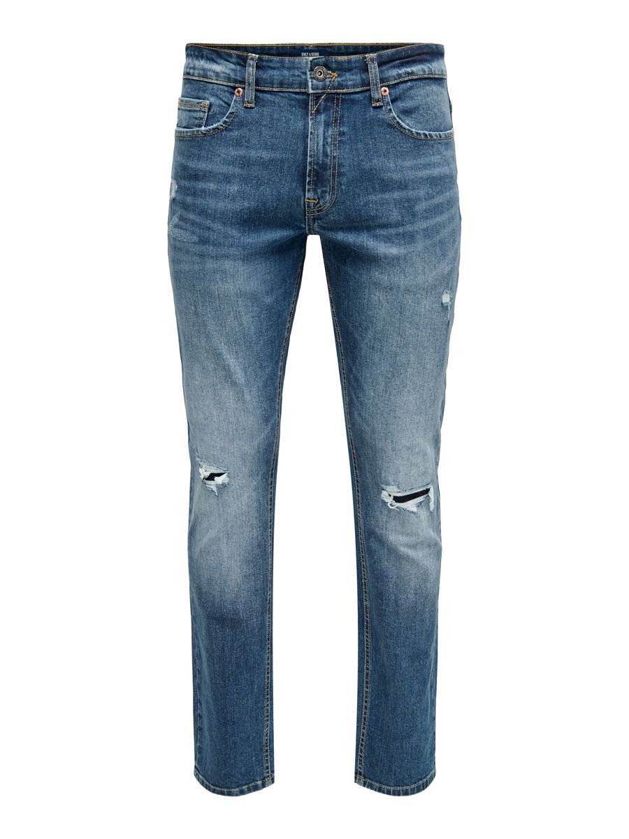 ONSWEFT MITTELBLAUE REGULAR FIT JEANS günstig online kaufen