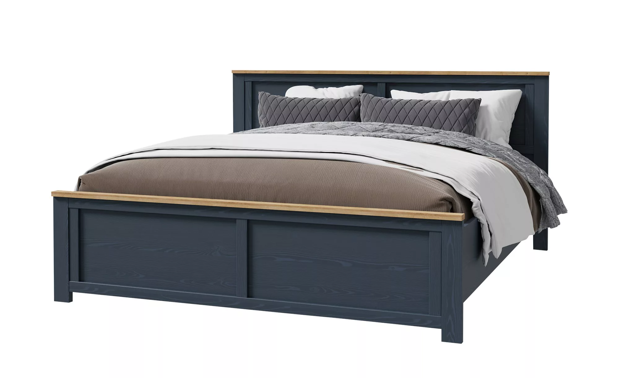 Doppelbett  Toneo ¦ blau ¦ Maße (cm): B: 198 H: 103 Betten > Bettgestelle > günstig online kaufen