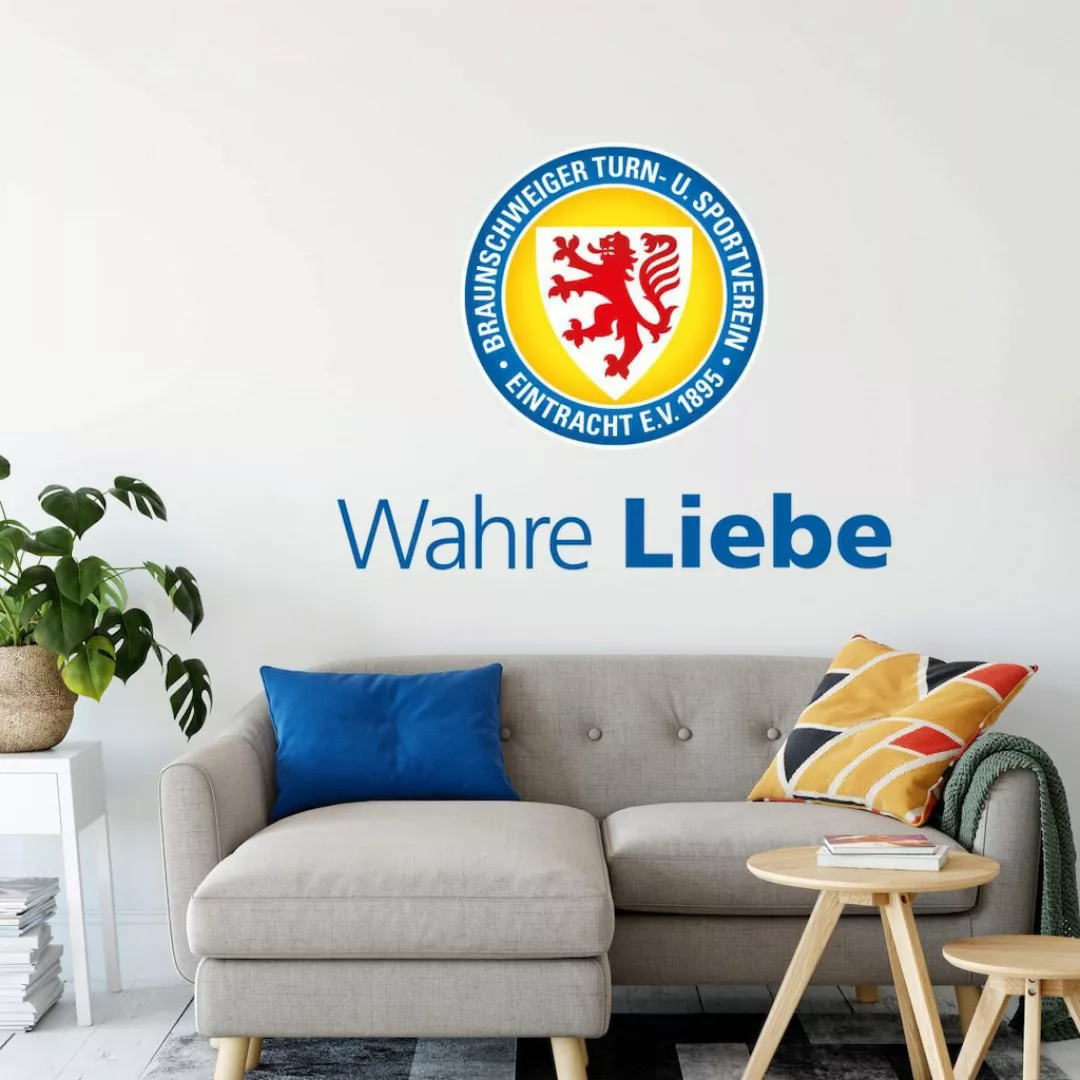 Wall-Art Wandtattoo "Eintracht Braunschweig Wahre Liebe", (1 St.), selbstkl günstig online kaufen
