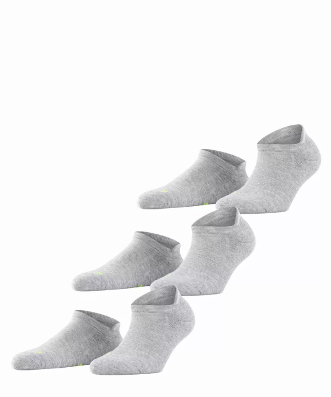 FALKE Cool Kick 3-Pack Unisex Sneakersocken, 46-48, Grau, Uni, 13059-340005 günstig online kaufen