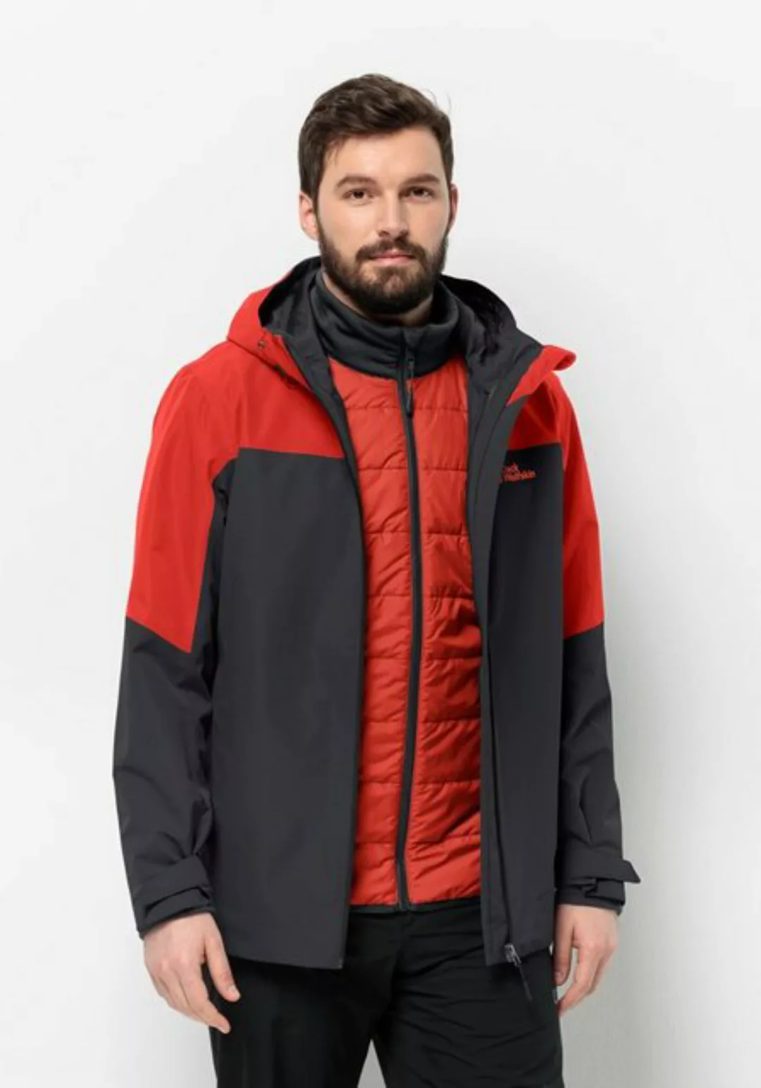 Jack Wolfskin 3-in-1-Funktionsjacke "GLAABACH 3IN1 JKT M", (2 teilig), mit günstig online kaufen