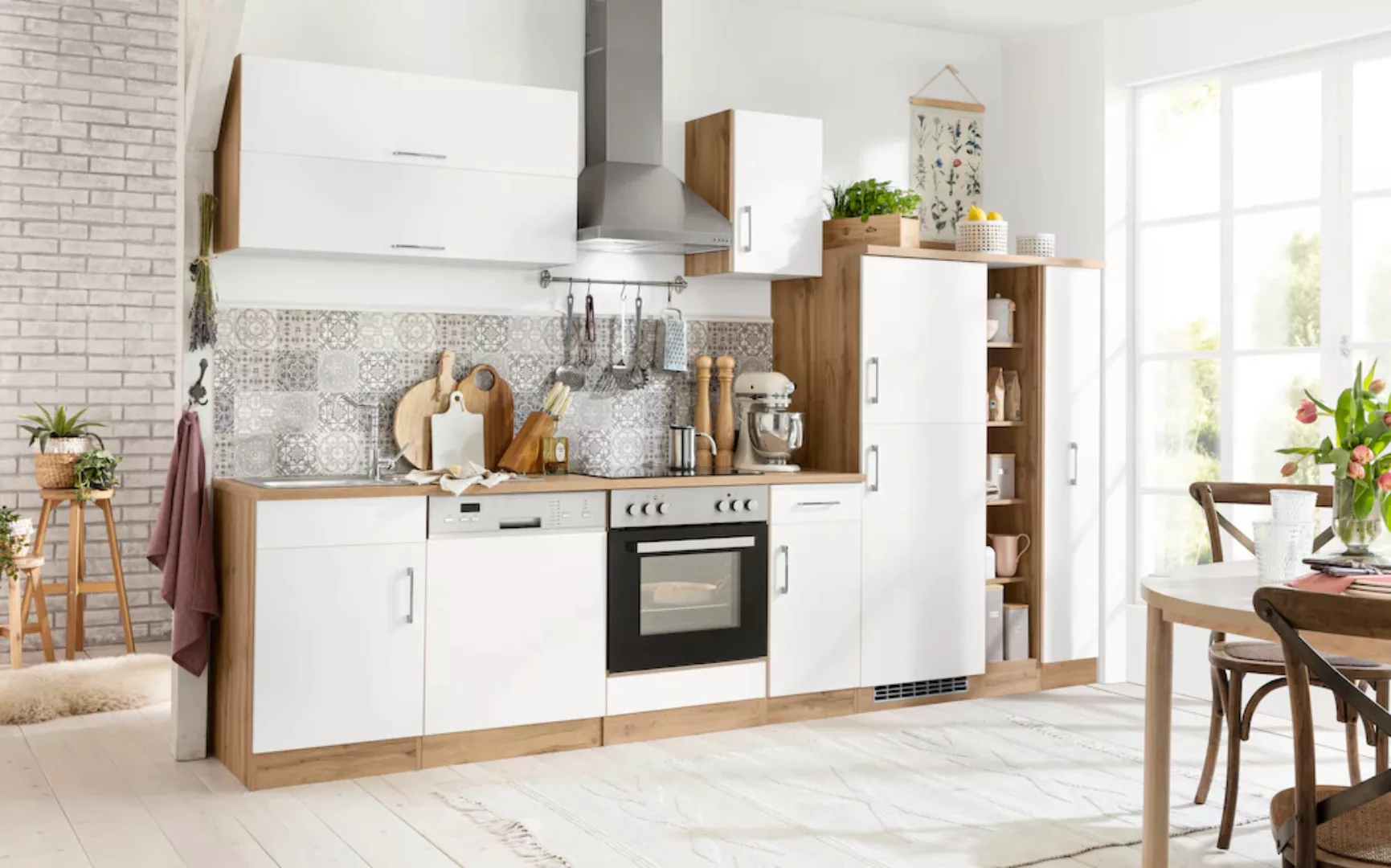HELD MÖBEL Küchenzeile "Colmar", ohne E-Geräte, Breite 330 cm günstig online kaufen
