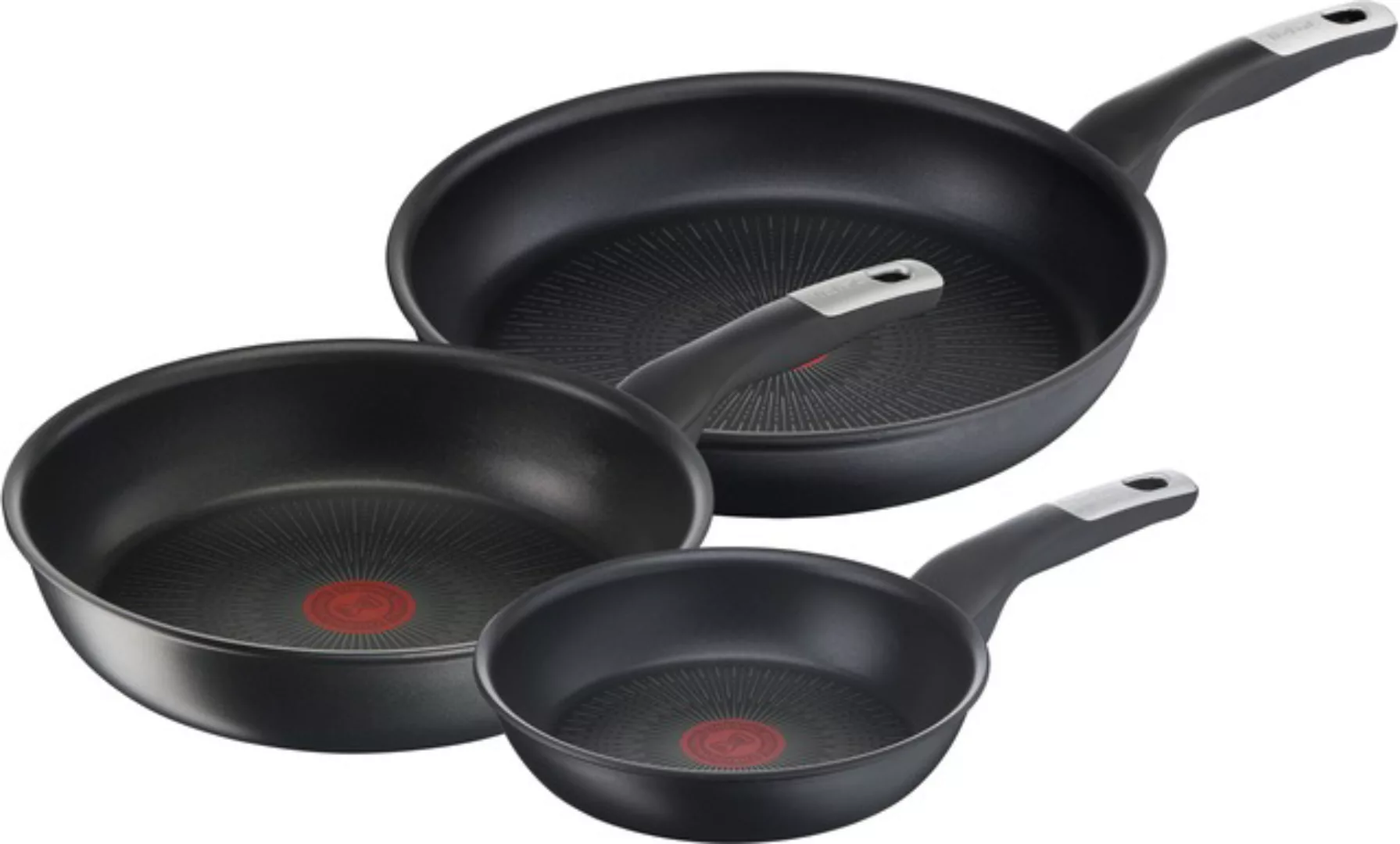 Tefal Pfannen-Set »Unlimited On«, Aluminium, (Set, 3 tlg., 1x Bratpfanne Ø günstig online kaufen