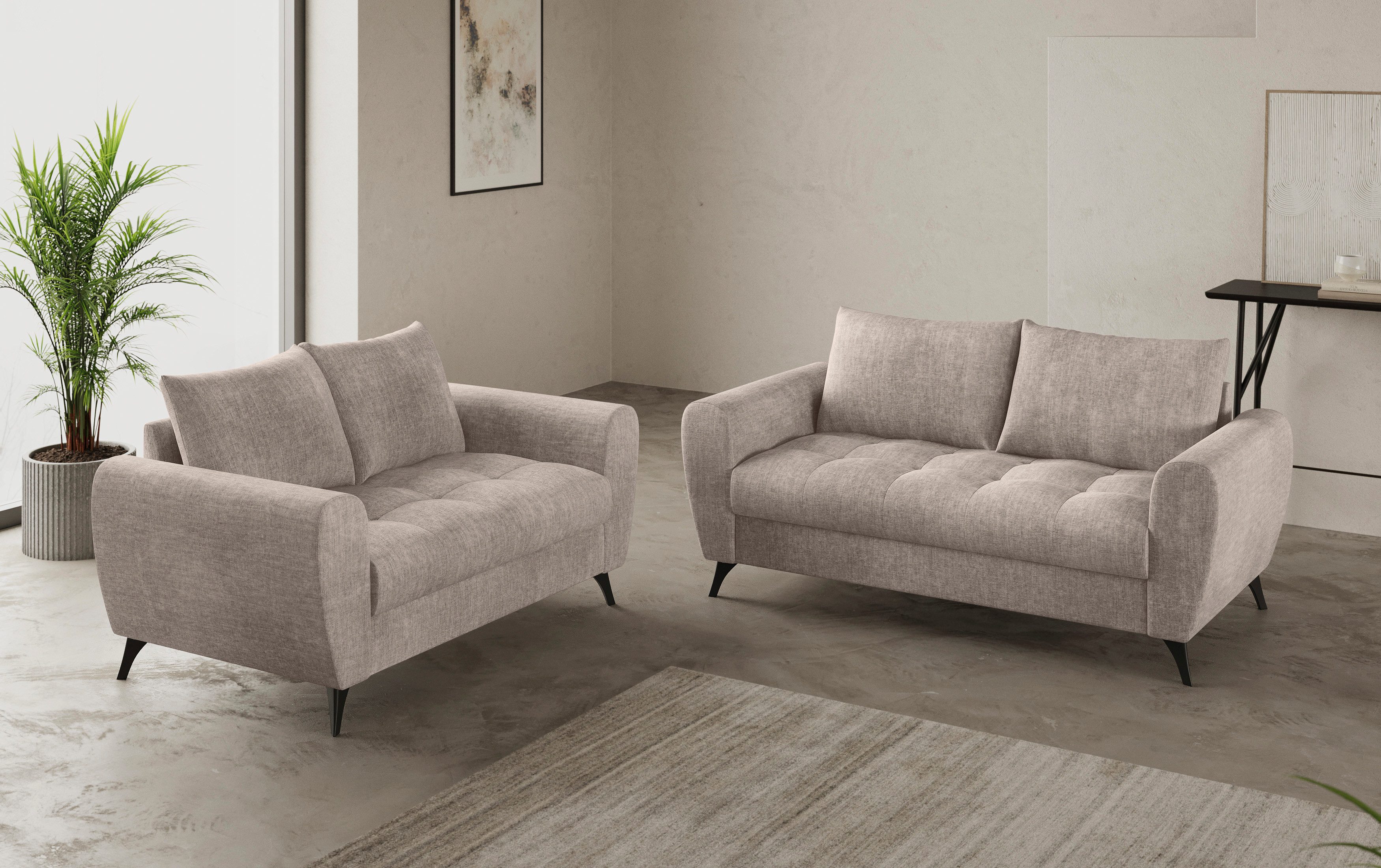 Mr. Couch 2-Sitzer "Blackburn II", Mit Kaltschaumpolsterung bis 140 kg bela günstig online kaufen