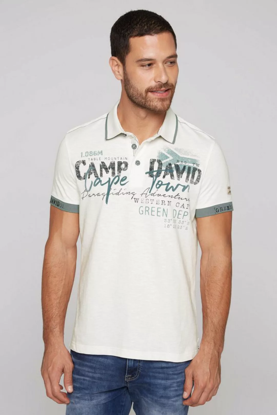 CAMP DAVID Poloshirt aus Baumwolle günstig online kaufen