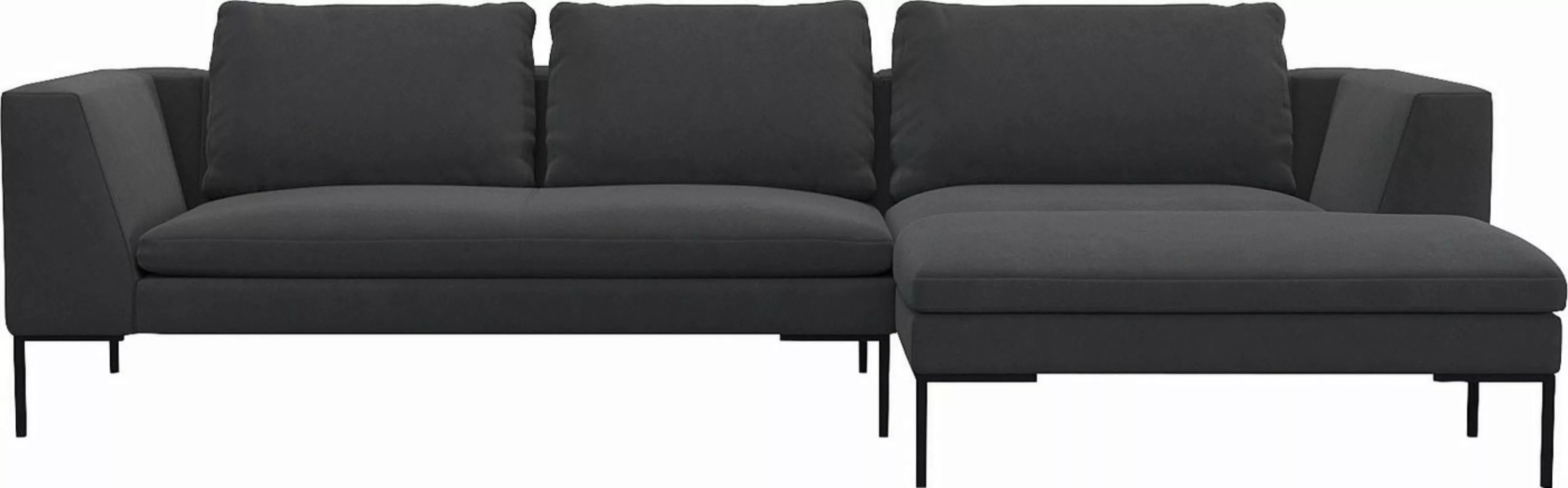 FLEXLUX Ecksofa »Loano«, modernes Sofa, frei im Raum stellbar, lose Kissen, günstig online kaufen