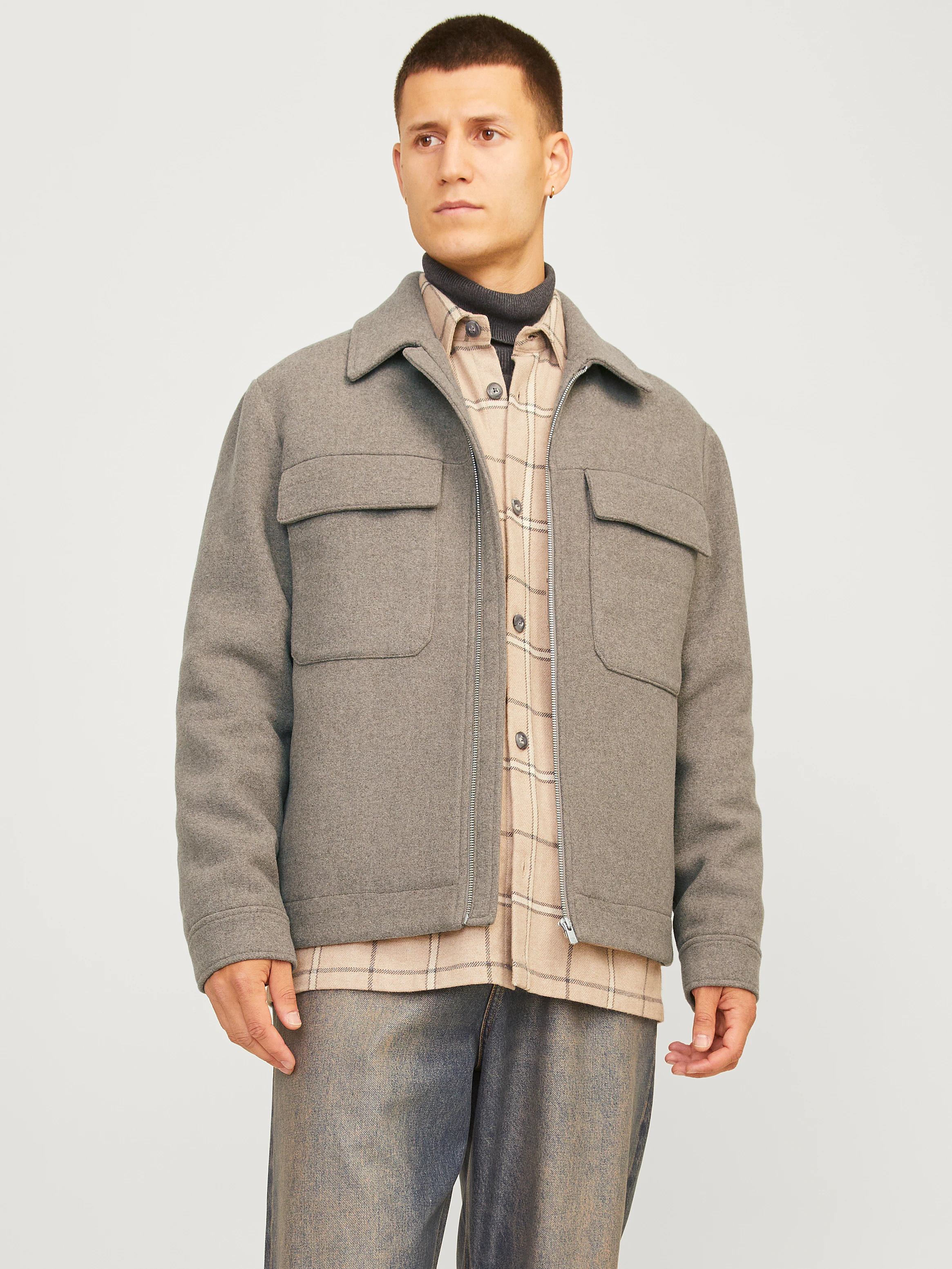Jack & Jones Wolljacke "JPRCCRUSSEL WOOL BLEND JACKET SN", ohne Kapuze günstig online kaufen