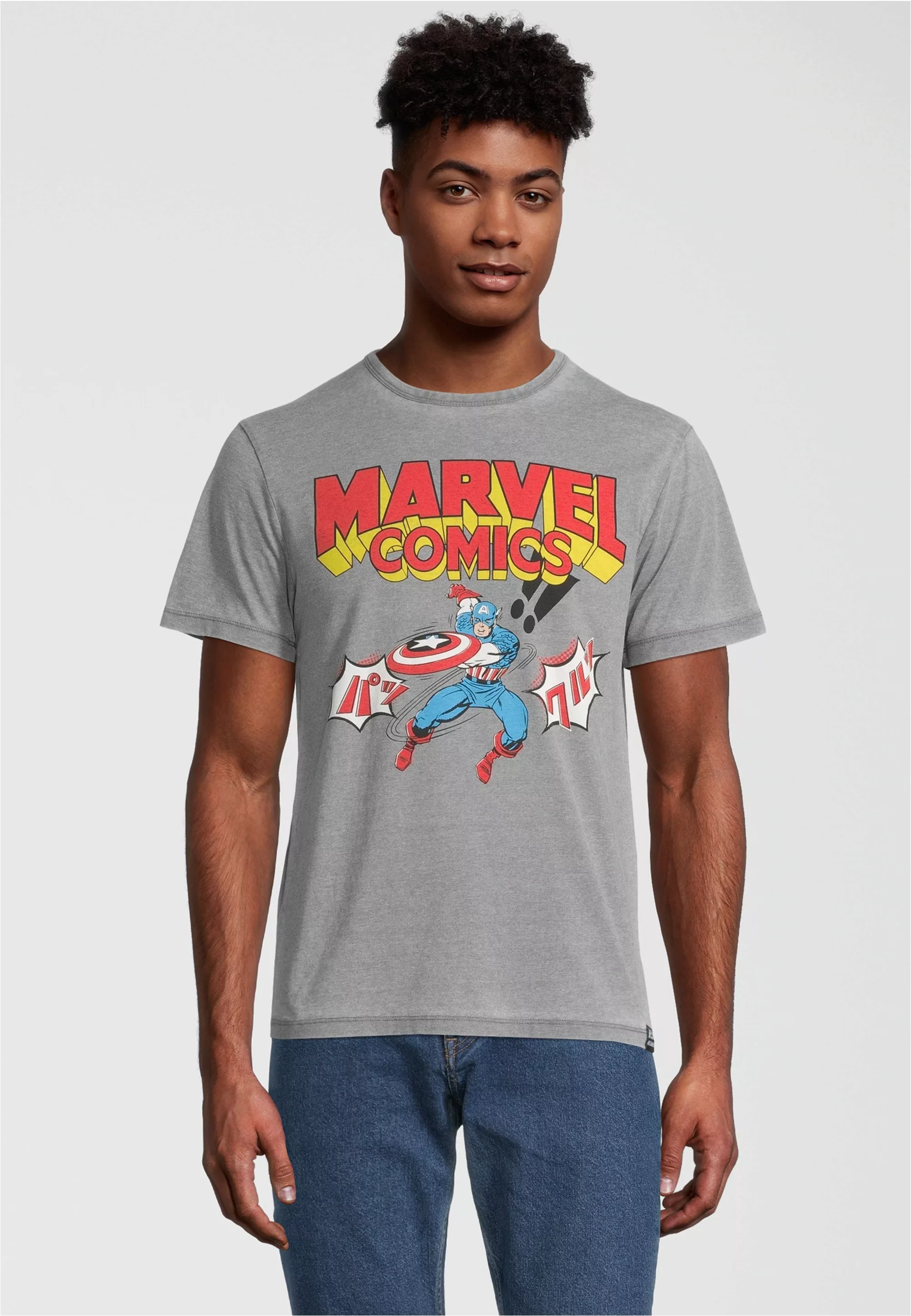 Recovered T-Shirt "Marvel Comics Captain America Japan", mit coolem Captain günstig online kaufen