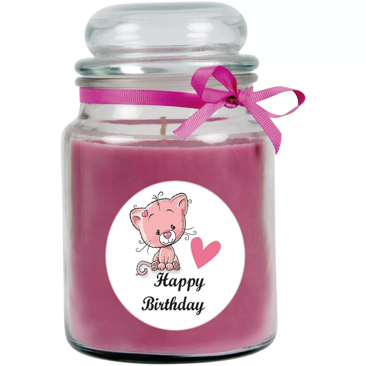 HS Candle Duftkerze & Bonbon Glas Geburtstag Lila Lavendel günstig online kaufen