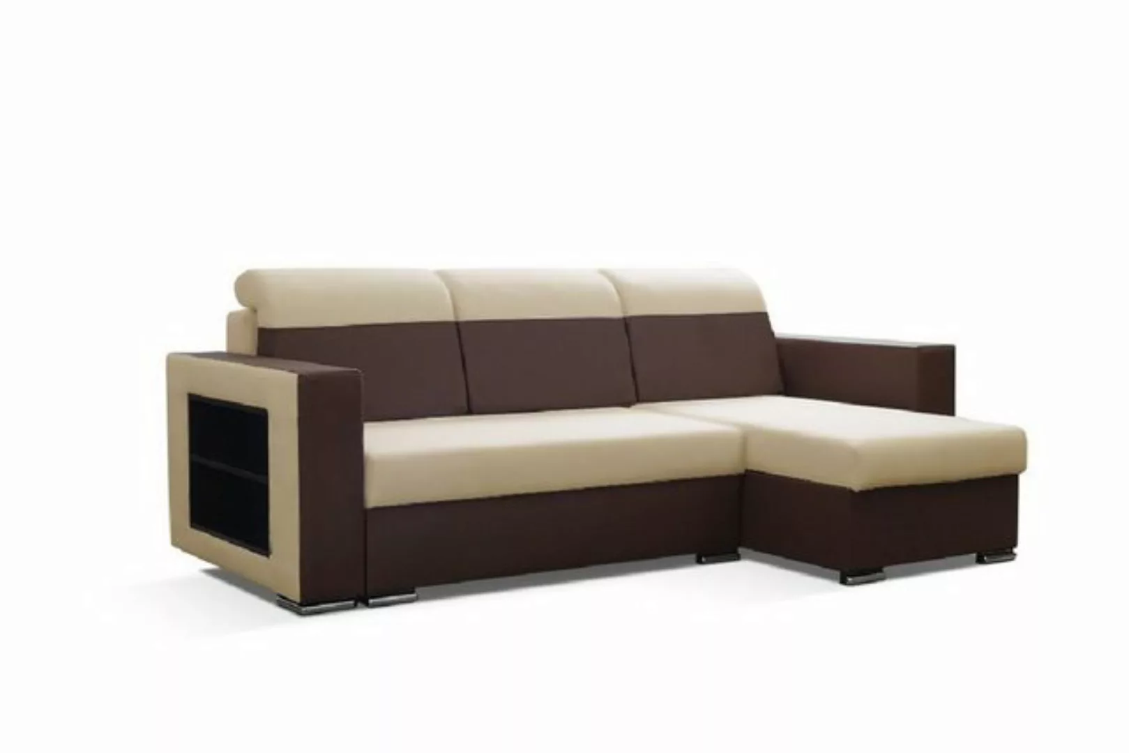 JVmoebel Ecksofa Sofa Designer Sofas Eckgarnitur Bettfunktion Bettkasten Sc günstig online kaufen