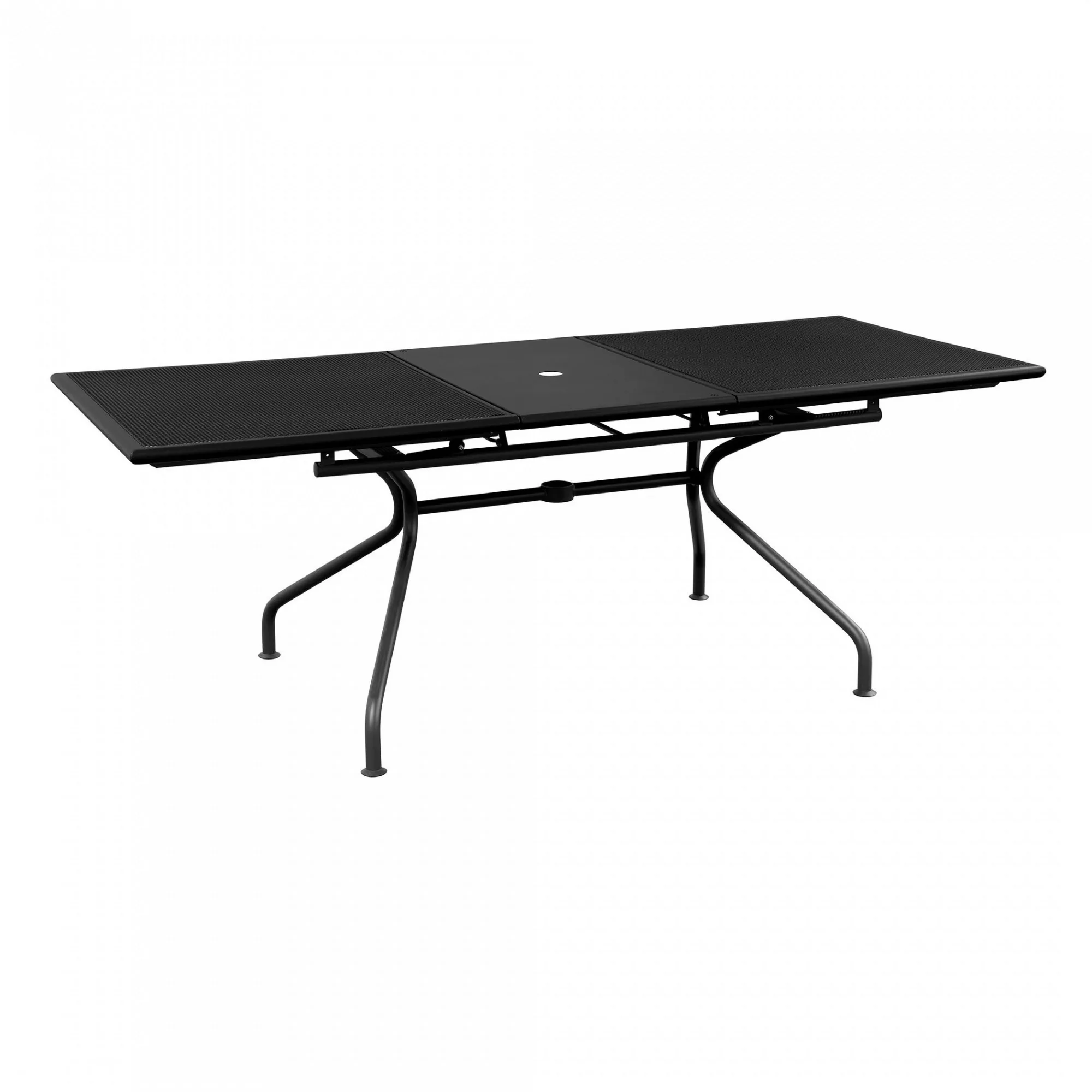 emu - Athena Gartentisch ausziehbar 160x90cm - schwarz/pulverbeschichtet/Lx günstig online kaufen