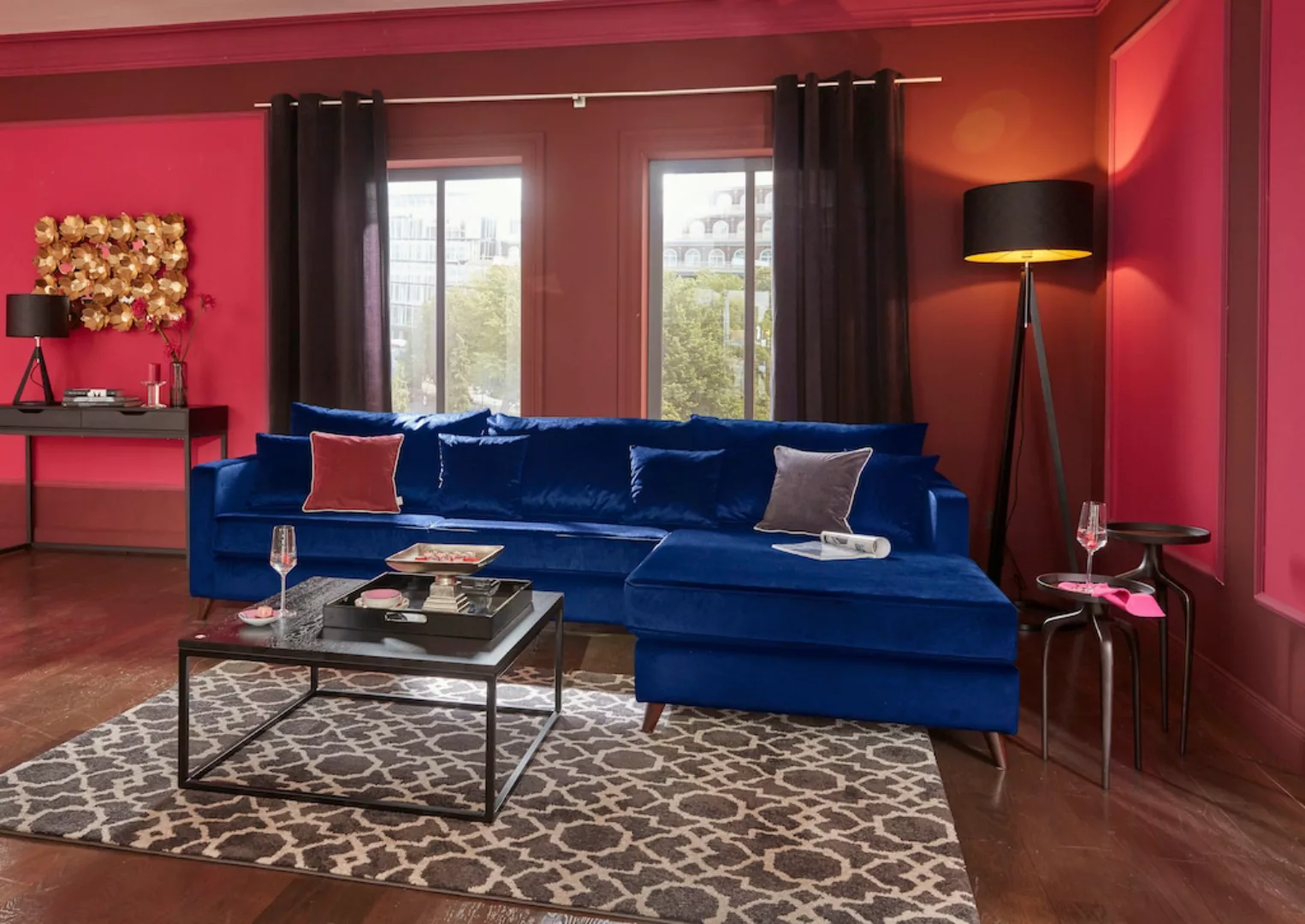 Guido Maria Kretschmer Home&Living Ecksofa "Renesse L-Form", lose Kissen, K günstig online kaufen