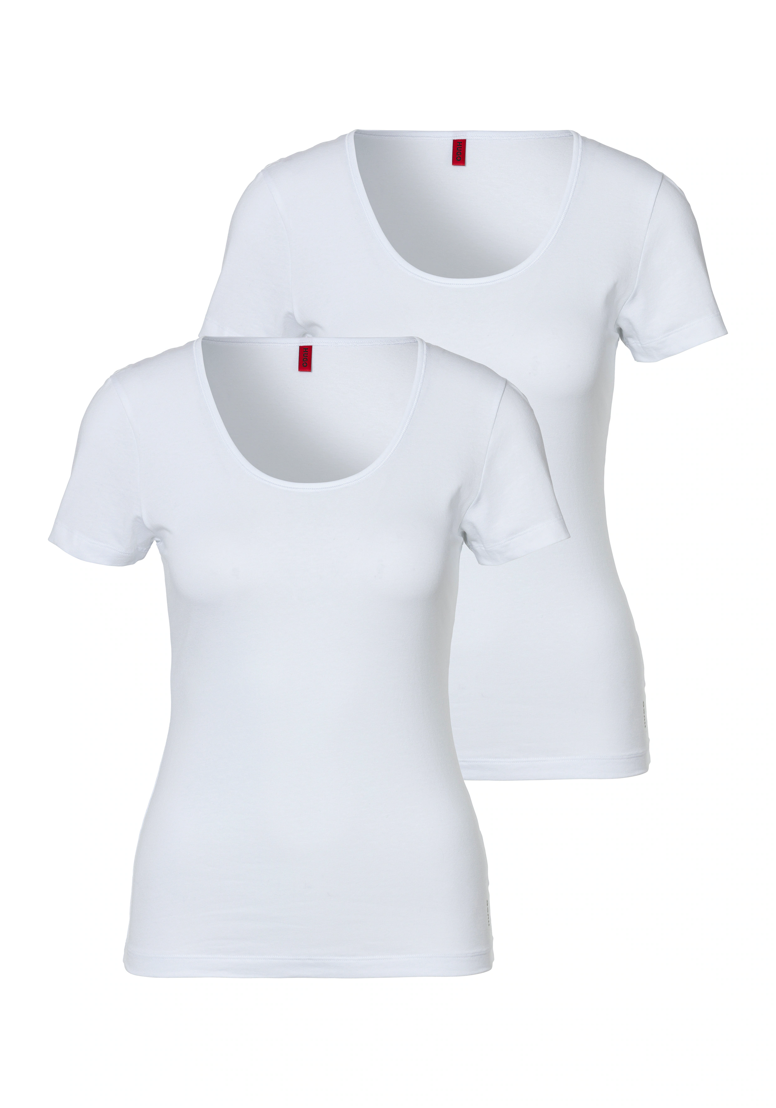 HUGO Underwear T-Shirt, (Packung, 2 tlg., 2er-Pack), mit vertikalem Logodru günstig online kaufen