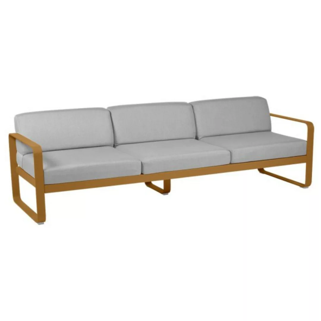 Bellevie 3-Sitzer Lounge-Sofa D2 Lebkuchen 79 Flanellgrau günstig online kaufen