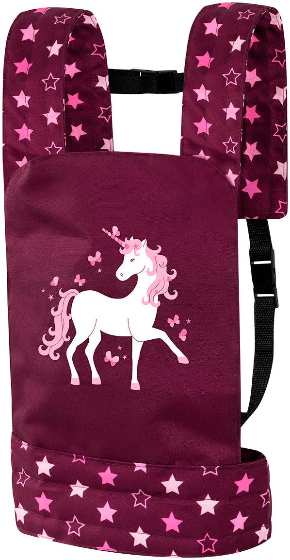 Bayer Puppen Trage bordeaux Einhorn günstig online kaufen
