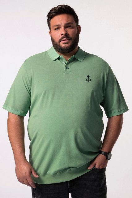 Men Plus Poloshirt Men+ Poloshirt Bauchfit Halbarm Vintage Look günstig online kaufen