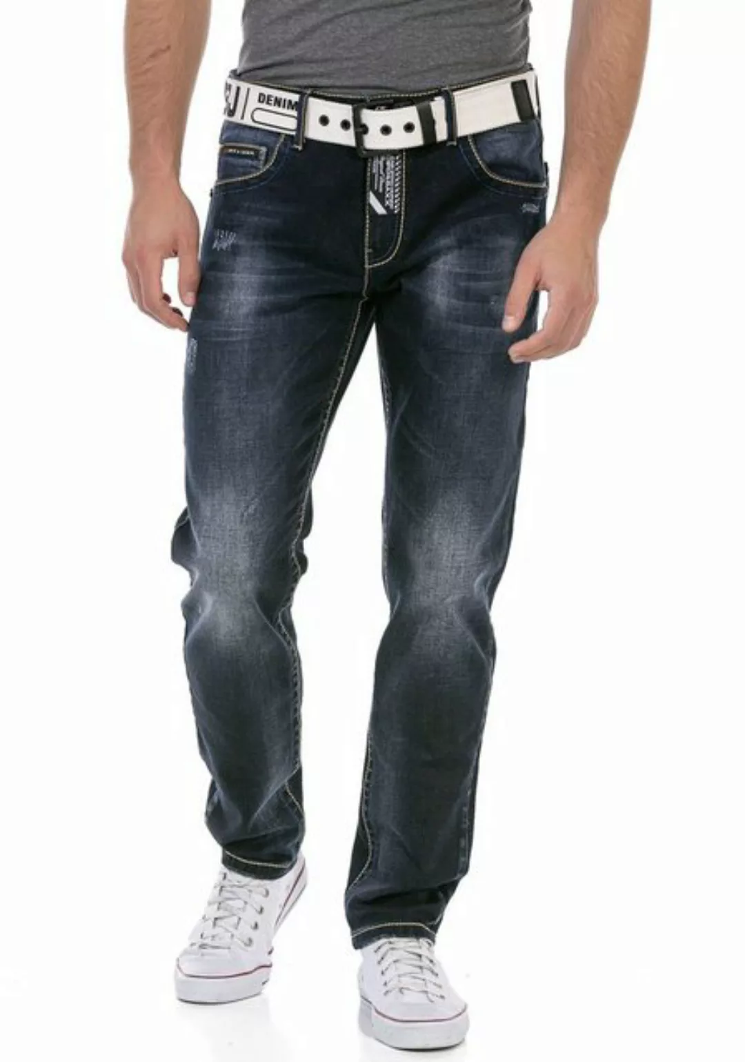 Cipo & Baxx Regular-fit-Jeans mit markanter Waschung günstig online kaufen