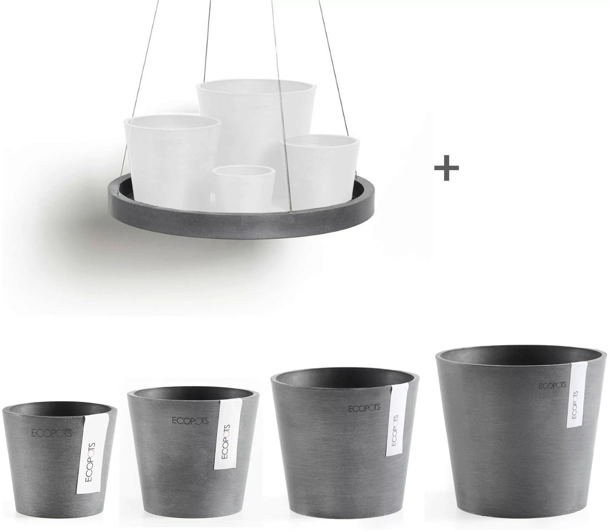 ECOPOTS Blumentopf "Amsterdam Mini", (Set, 4 St.), verschiedene Größen mit günstig online kaufen