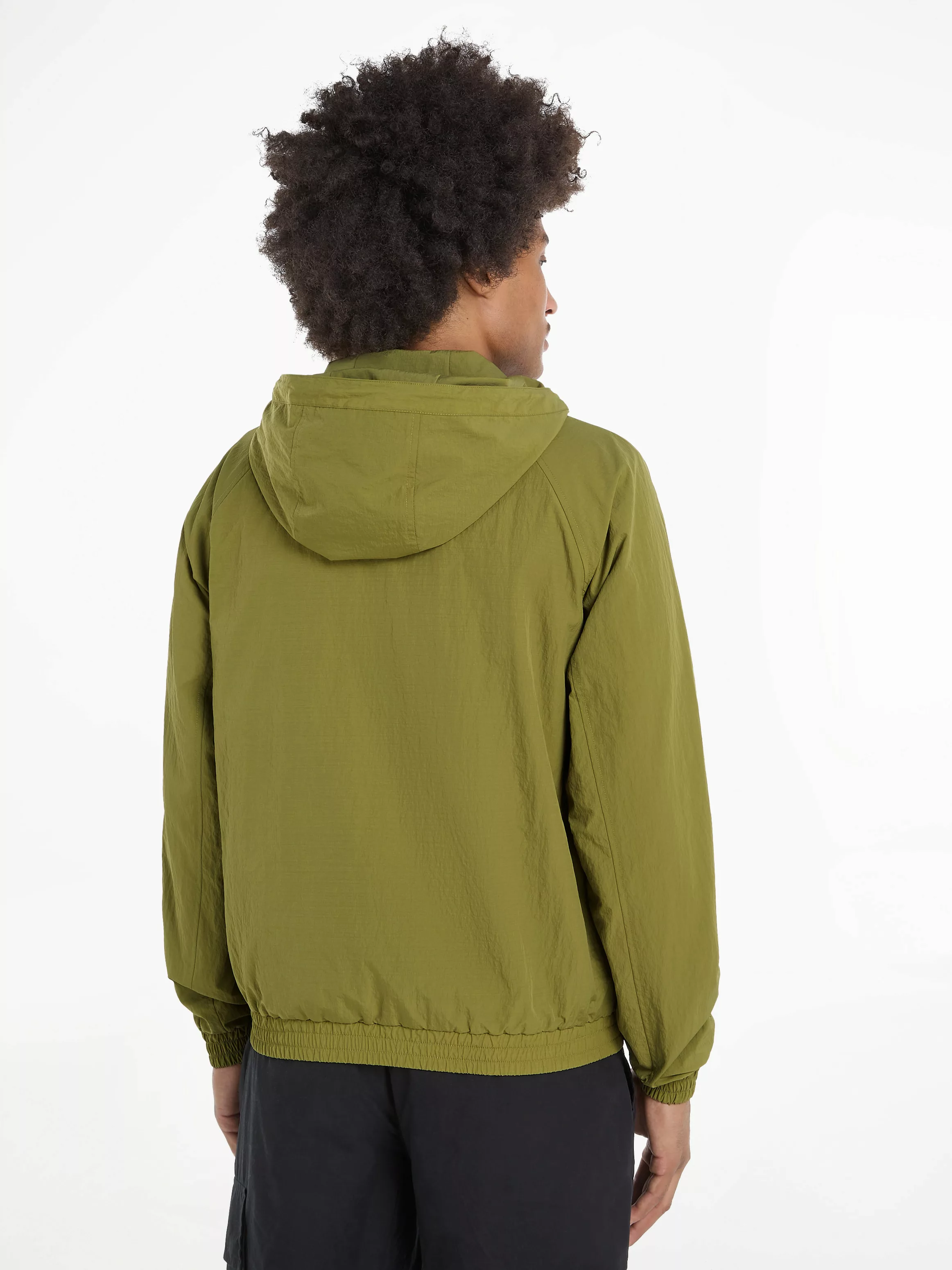 Calvin Klein Jeans Outdoorjacke "UNPADDED HOODED HARRINGTON", mit Kapuze günstig online kaufen