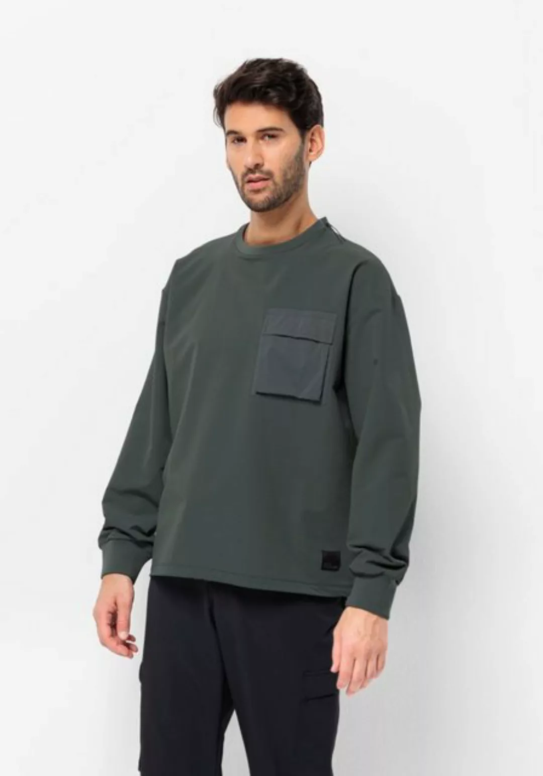 Jack Wolfskin Rundhalspullover "WANDERMOOD PULLOVER M" günstig online kaufen