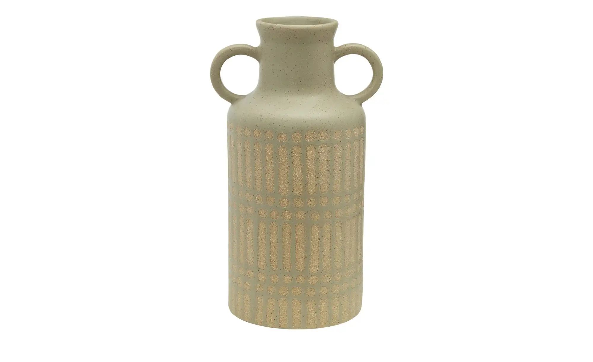 Vase ¦ grün ¦ Steinzeug ¦ Maße (cm): H: 20,7  Ø: 11.6 Accessoires > Vasen - günstig online kaufen
