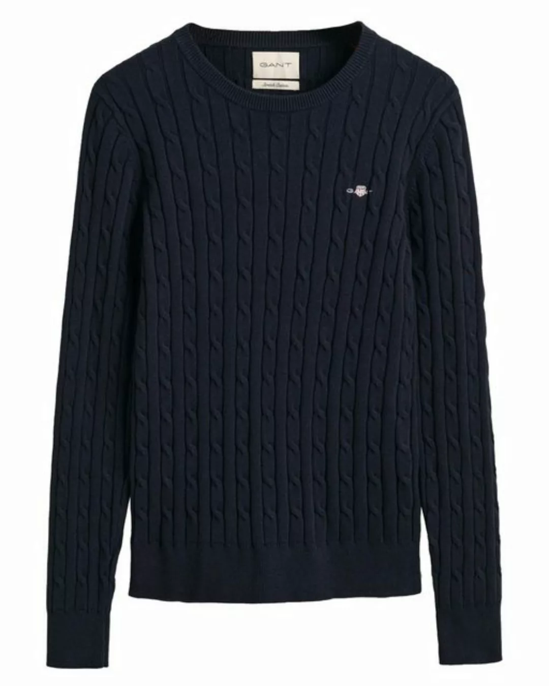 Gant Sweatshirt STRETCH COTTON CABLE C-NECK günstig online kaufen