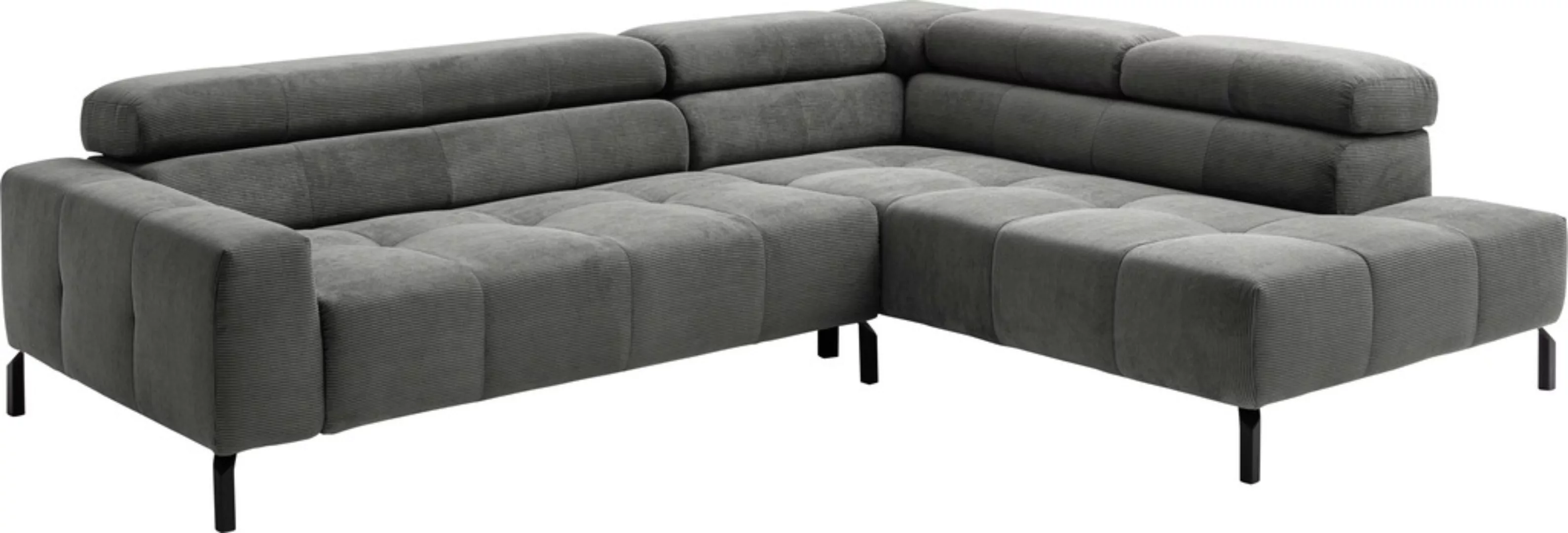 Places of Style Ecksofa "Cleveland, L-Form, incl. Kopfteilverstellung, Brei günstig online kaufen