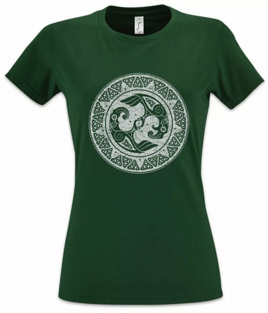 Urban Backwoods Print-Shirt Viking Shield II Damen T-Shirt Schild Knoten Wa günstig online kaufen