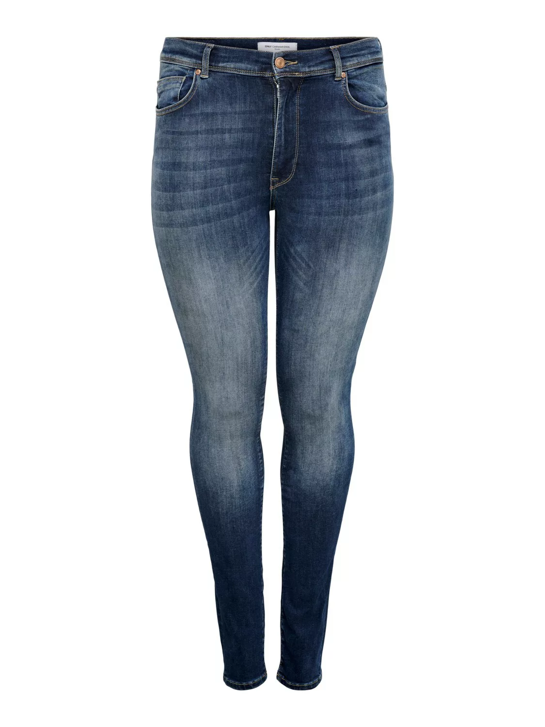 Carmakoma by Only Damen Jeans CARMAYA HW SK SHAPE UP - Skinny Fit - Blau - günstig online kaufen