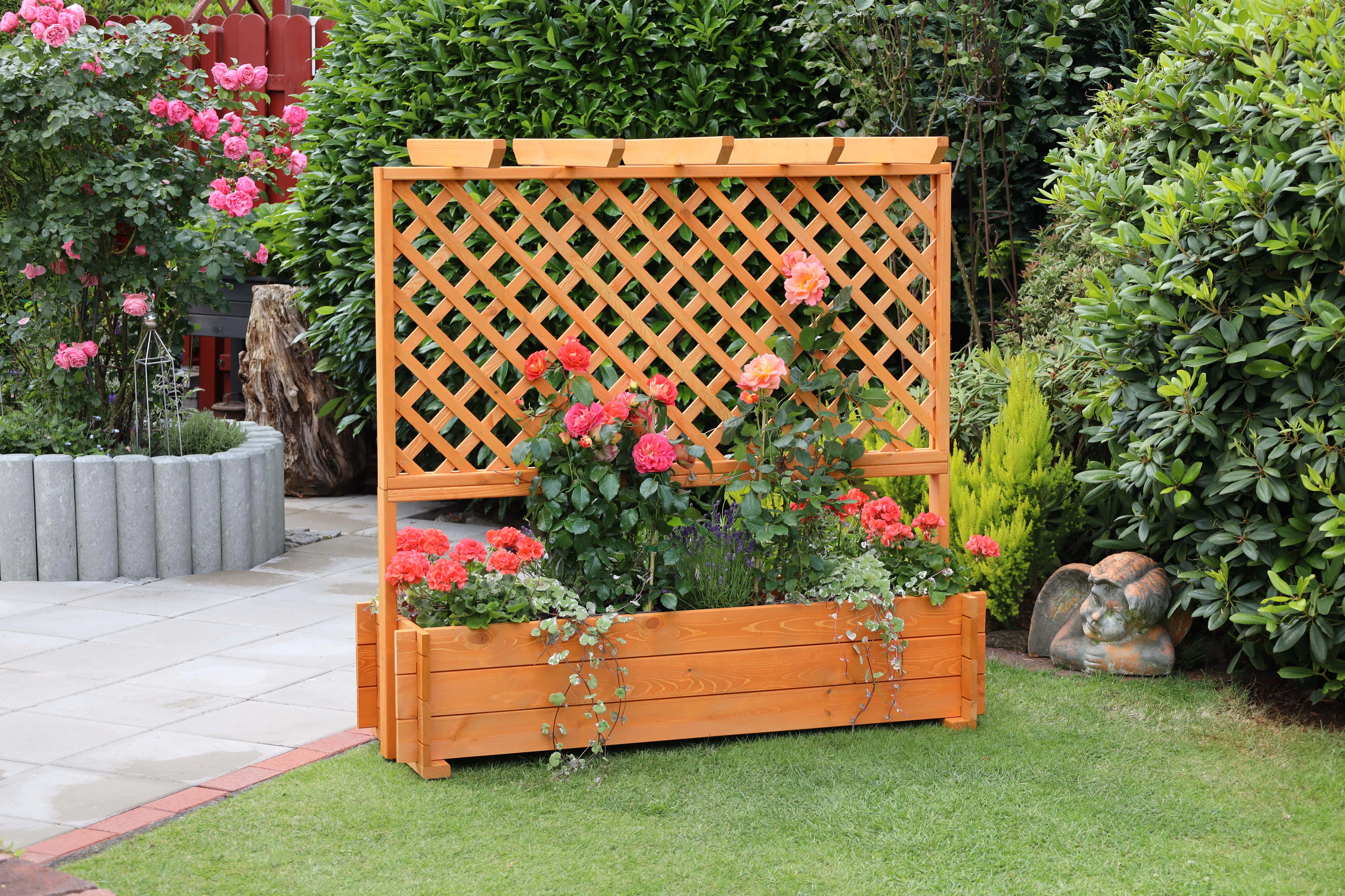 promadino Spalier, Pergola mit Pflanzkasten, BxTxH: 140x65x140 cm günstig online kaufen