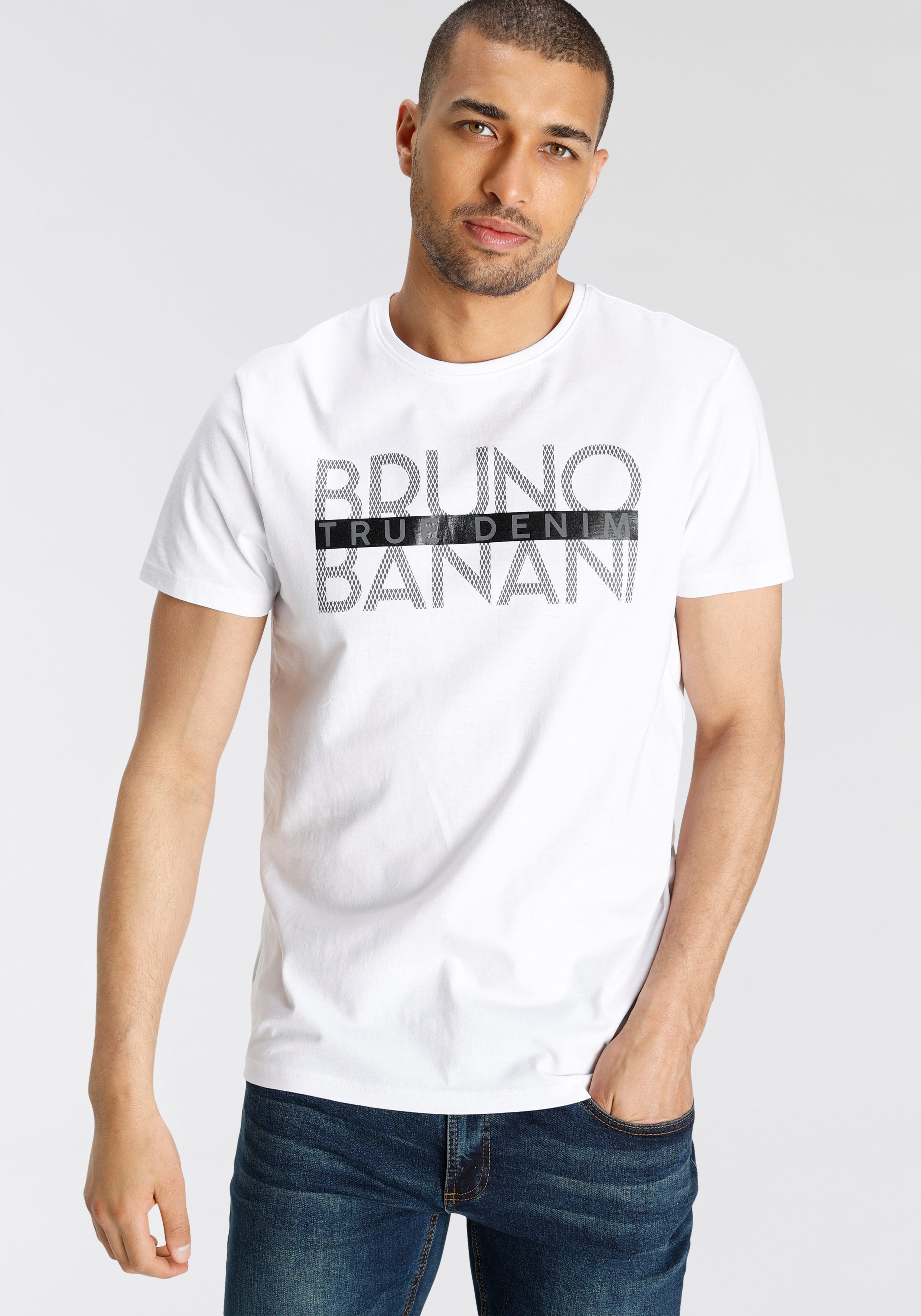 Bruno Banani T-Shirt kurzärmelig, schmal geschnitten, günstig online kaufen