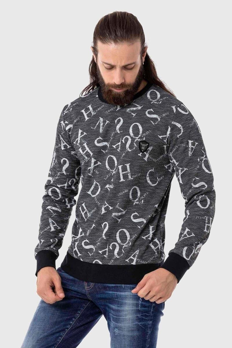 Cipo & Baxx Sweatshirt "Sweatshirts", mit Allover-Print günstig online kaufen