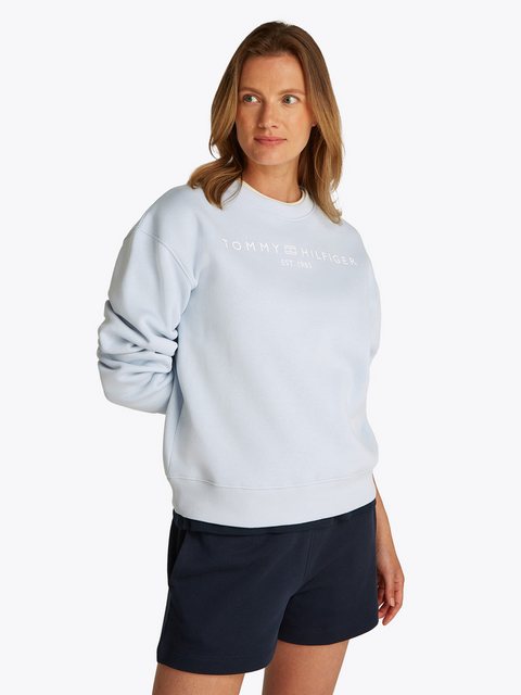 Tommy Hilfiger Sweatshirt "MDRN REG CORP LOGO C-NK SWTSHRT", mit Logoschrif günstig online kaufen