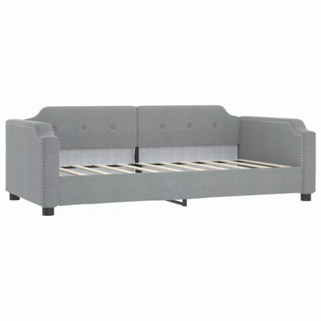 vidaXL Gästebett Tagesbett Hellgrau 90x200 cm Stoff Gästebett Gästecouch Gä günstig online kaufen